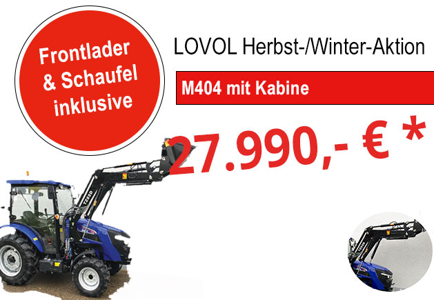 LOVOL Herbst-/Winteraktion M404 Kabine